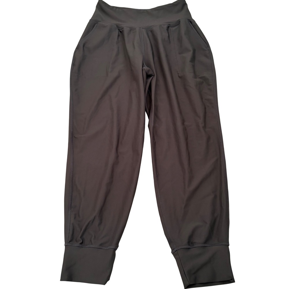 Old Navy Active Elevate Legging Go-Dry Joggers Gray High Waist Pockets Large